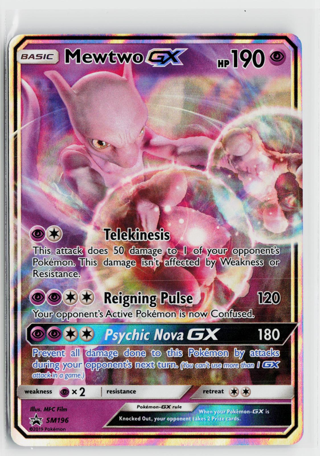 Mewtwo GX - SM196 Sun & Moon Promo NM Holo P Pokemon