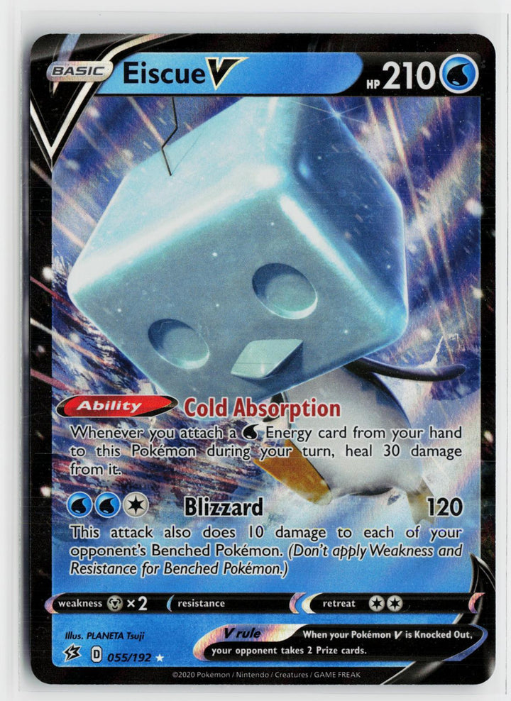 Eiscue V 055/192 Rebel Clash NM Holo V Rare Pokemon0
