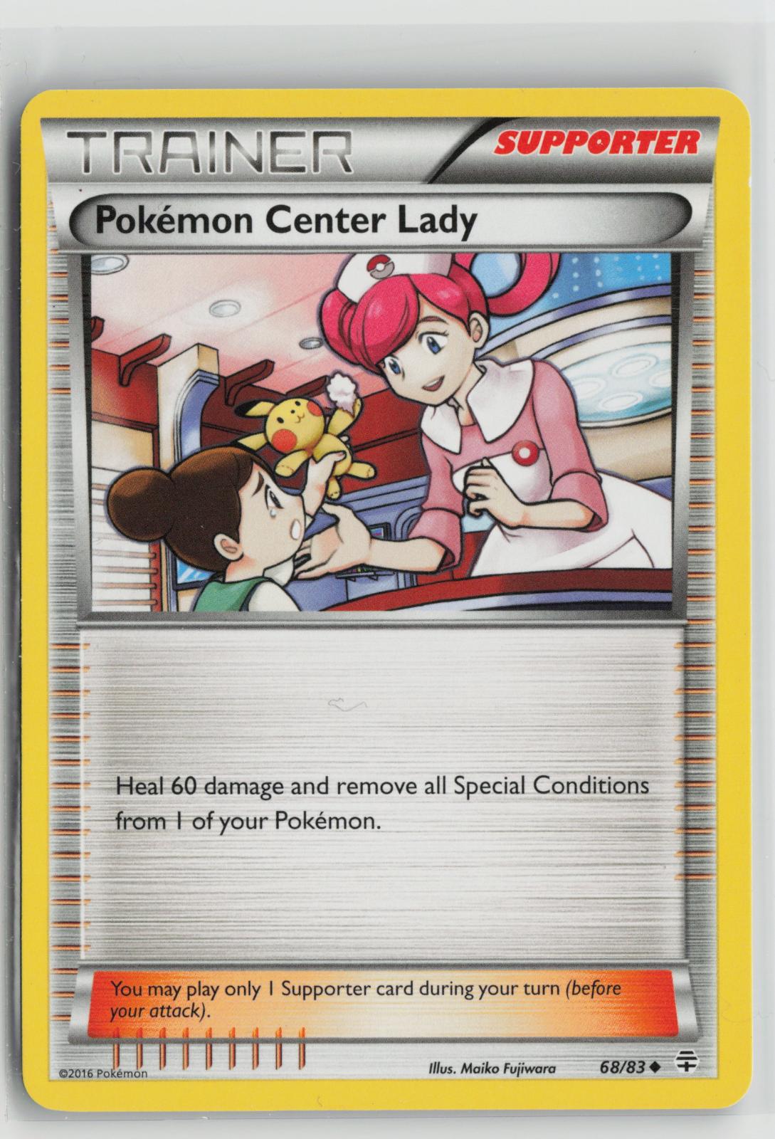 Pokemon Center Lady 68/83 Uncommon Generations Pokemon NM