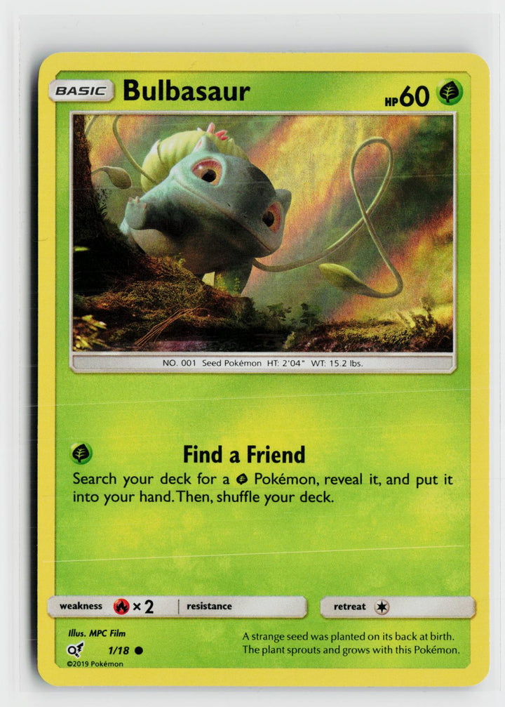 Bulbasaur 1/18 Detective Pikachu NM C Holo Pokemon0