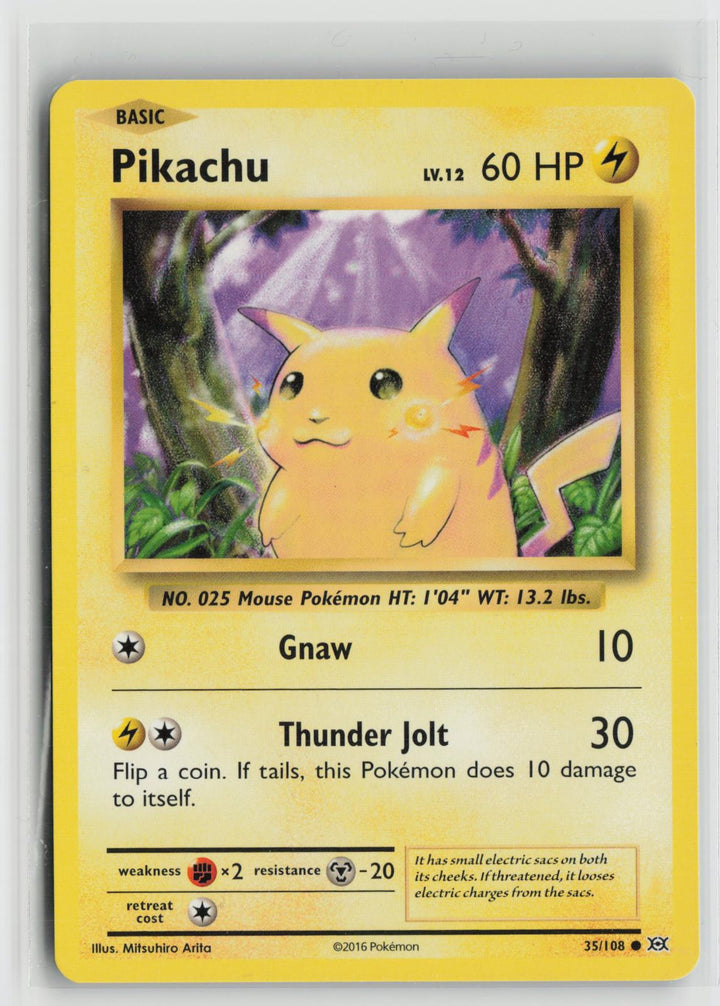 Pikachu 35/108 Evolutions NM C Pokemon0