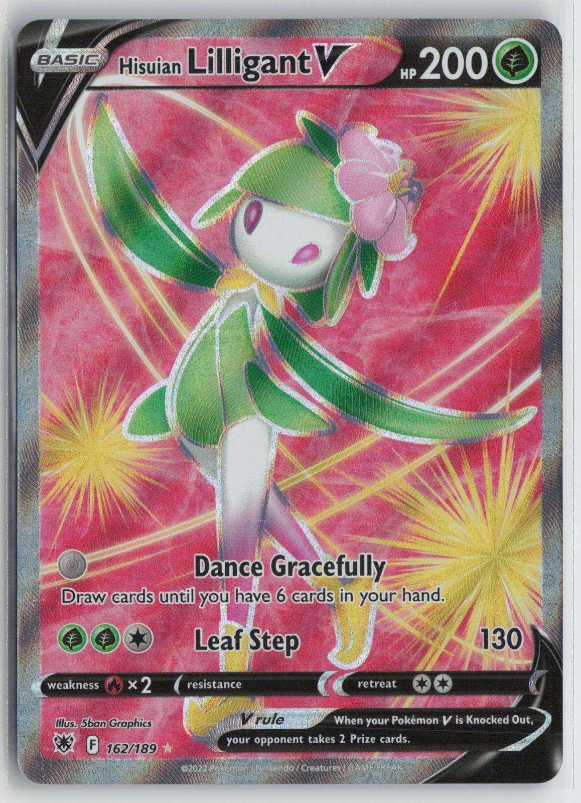 Hisuian Lilligant V 162/189 Ultra Rare Astral Radiance Pokemon NM