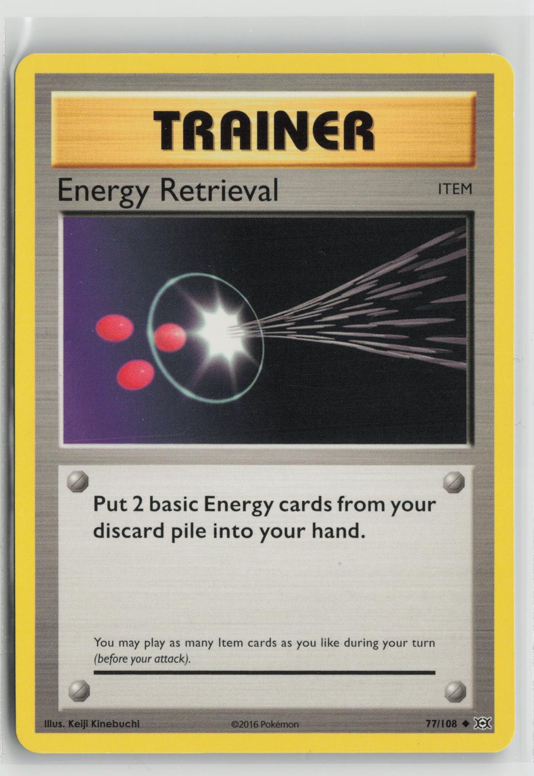 Energy Retrieval 77/108 Evolutions NM UC Pokemon