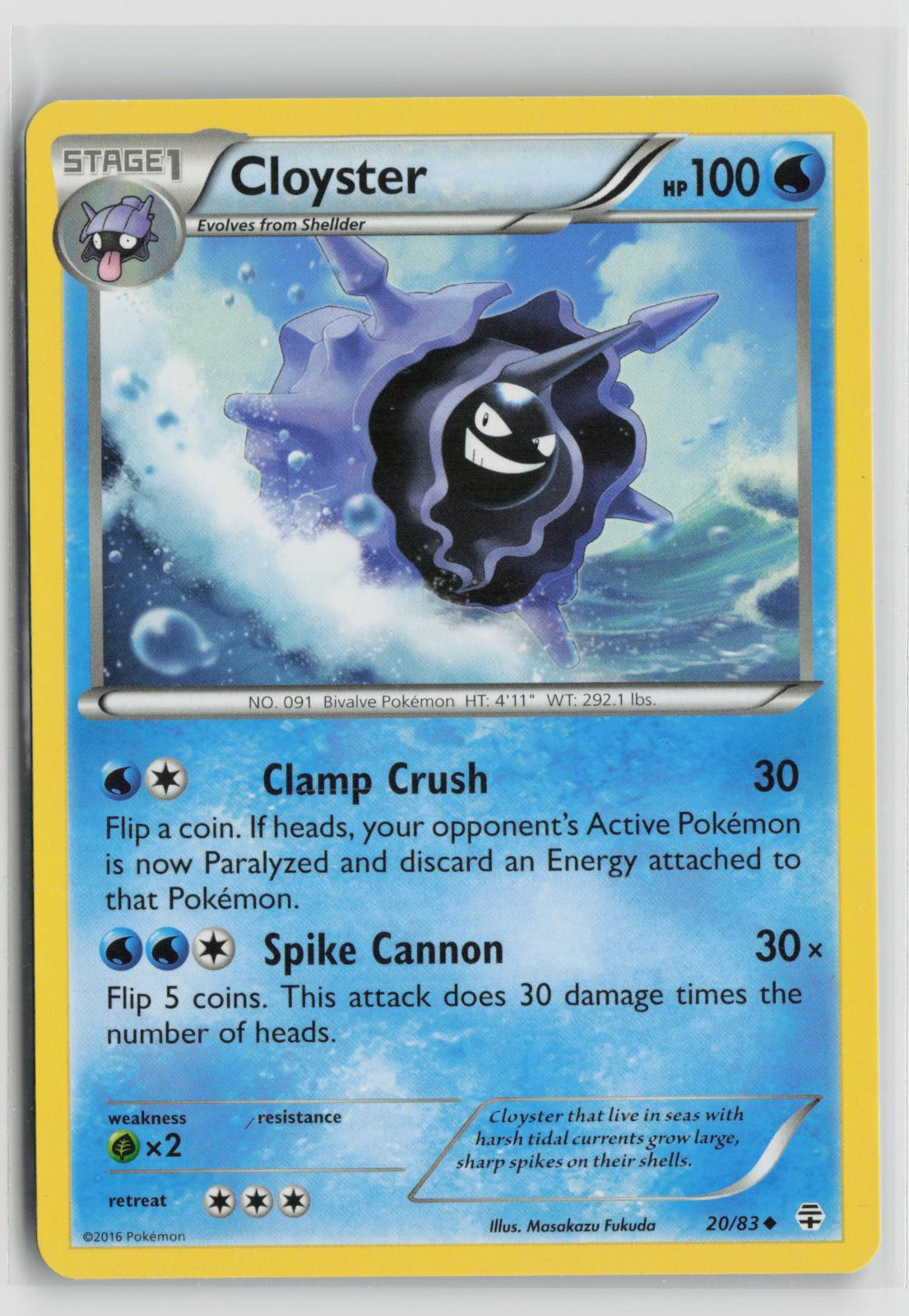 Cloyster 20/83 Generations NM UC Pokemon