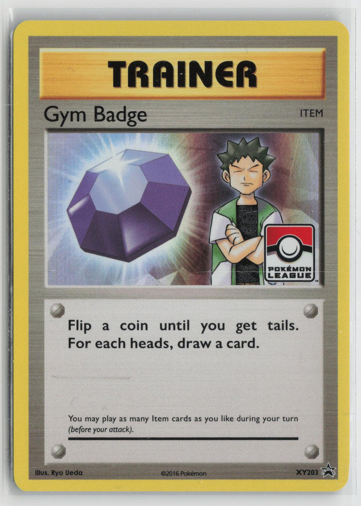 Gym Badge (Brock) XY203 Holo Promo XY Promo Pokemon NM0