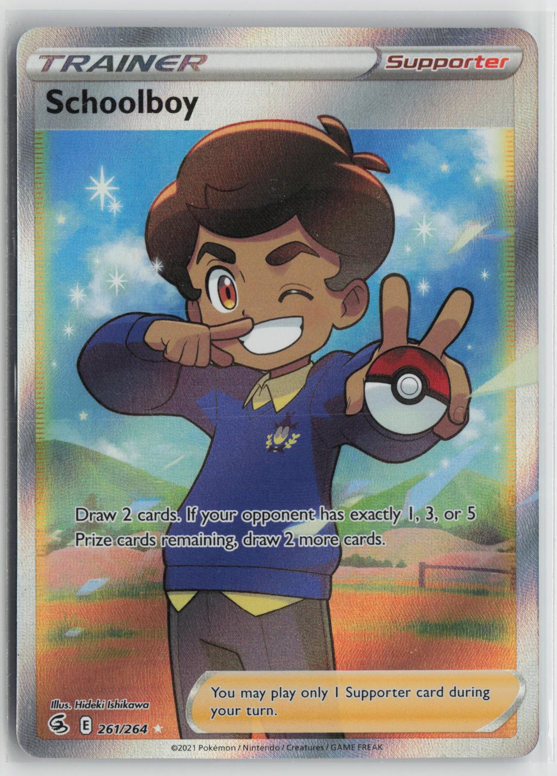 Schoolboy 261/264 Ultra Rare Fusion Strike Pokemon Holo NM