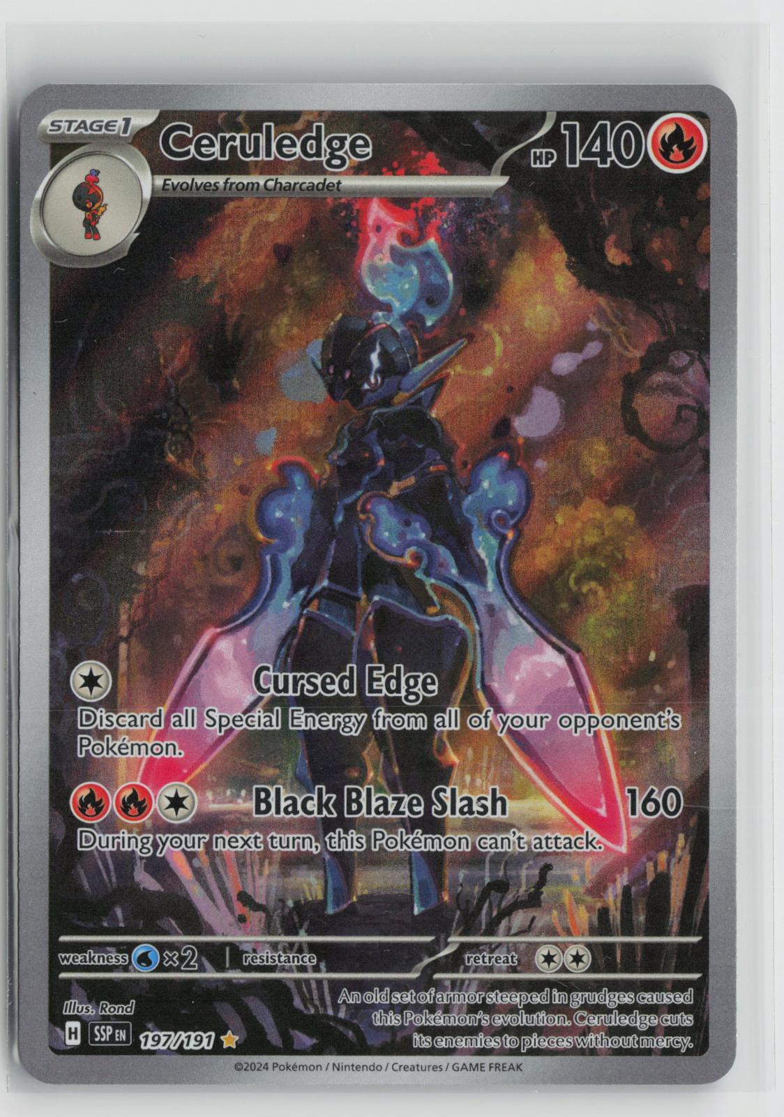 Ceruledge 197/191 Surging Sparks NM Illustration Rare Holo Pokemon
