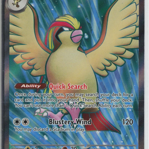 Pidgeot ex 217/197 Ultra Rare Obsidian Flames Pokemon NM0
