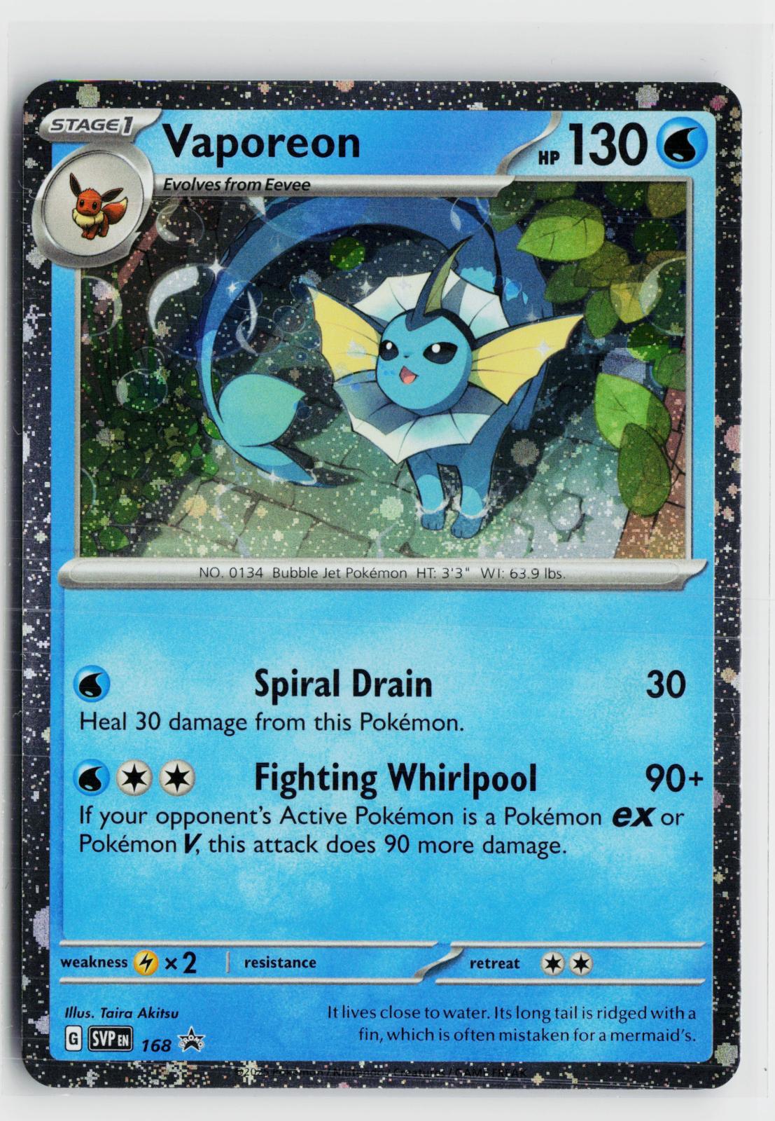 Vaporeon (Cosmos Holo) 168 Scarlet & Violet Promo NM P Pokemon