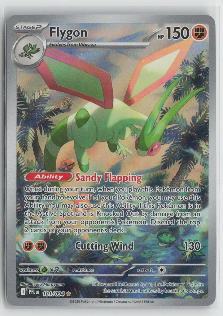 Flygon 101/094 Illustration Rare Phantasmal Flames Pokemon Holo NM0