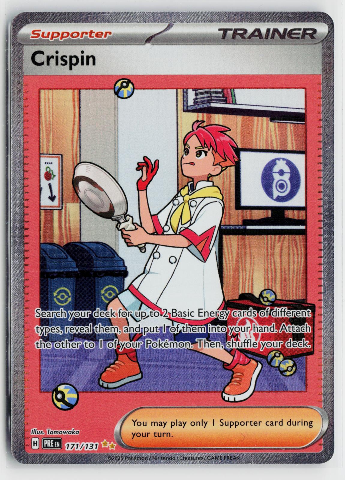 Crispin 171/131 Prismatic Evolutions NM Holo Special Illustration Rare Pokemon