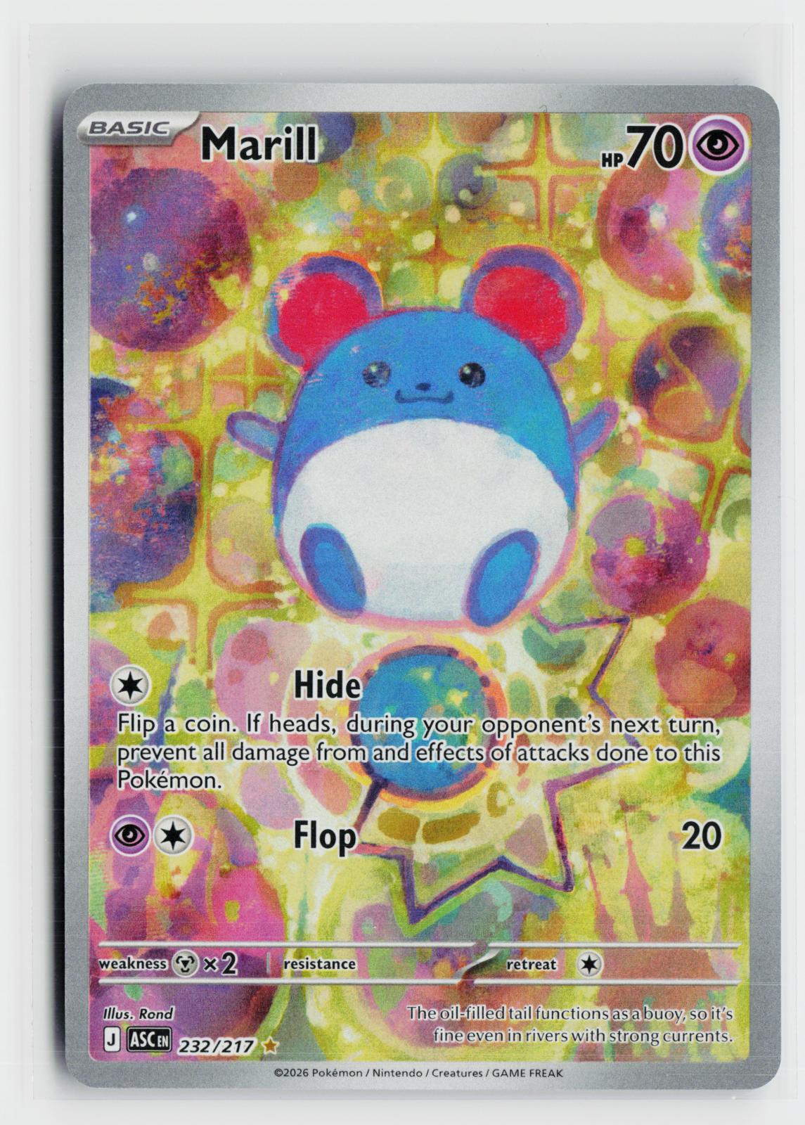 Marill 232/217 Ascended Heroes NM IR Holo Pokemon