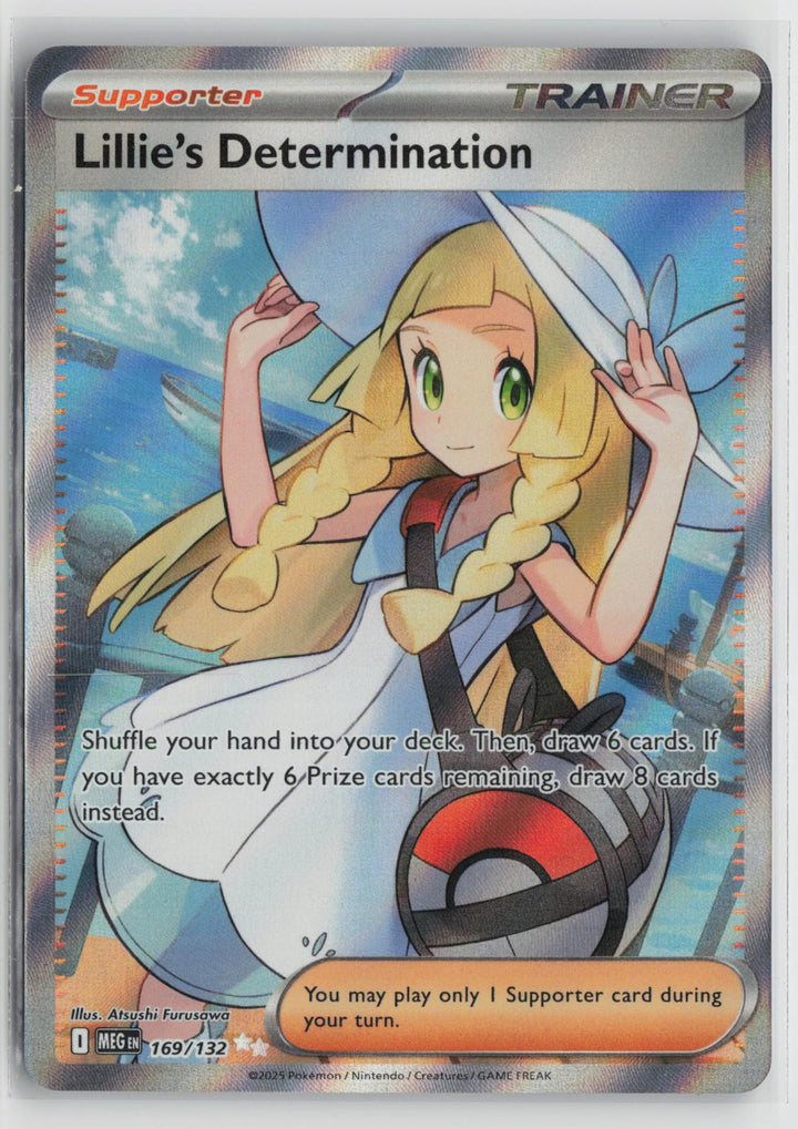 Lillie's Determination 169/132 Mega Evolution NM Ultra Rare Holo Pokemon0