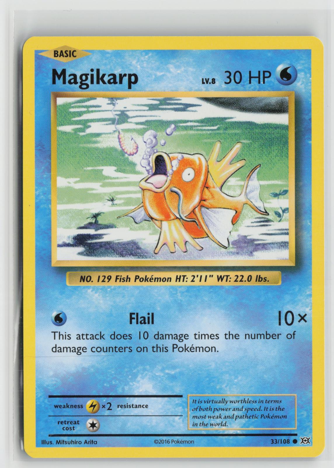 Magikarp 33/108 Common Evolutions Pokemon NM