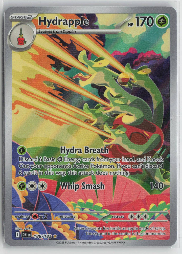 Hydrapple 188/182 Illustration Rare Destined Rivals Pokemon Holo NM0