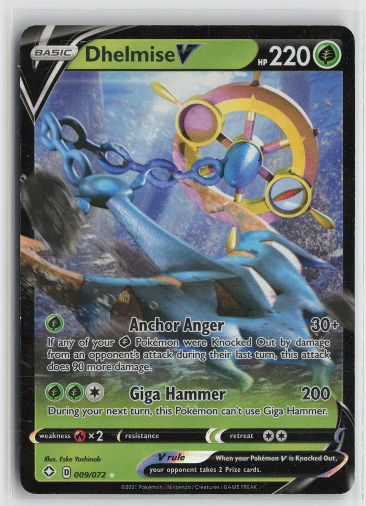 Dhelmise V 009/072 Shining Fates NM Holo V Rare Pokemon0