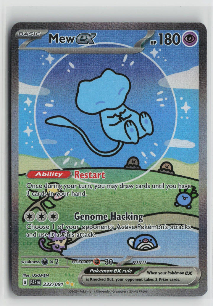 Mew ex 232/091 Paldean Fates NM Special Illustration Rare Holo Pokemon0