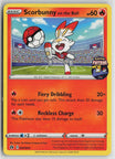 Scorbunny on the Ball (Pokemon Futsal) 004/005 Pokemon NM