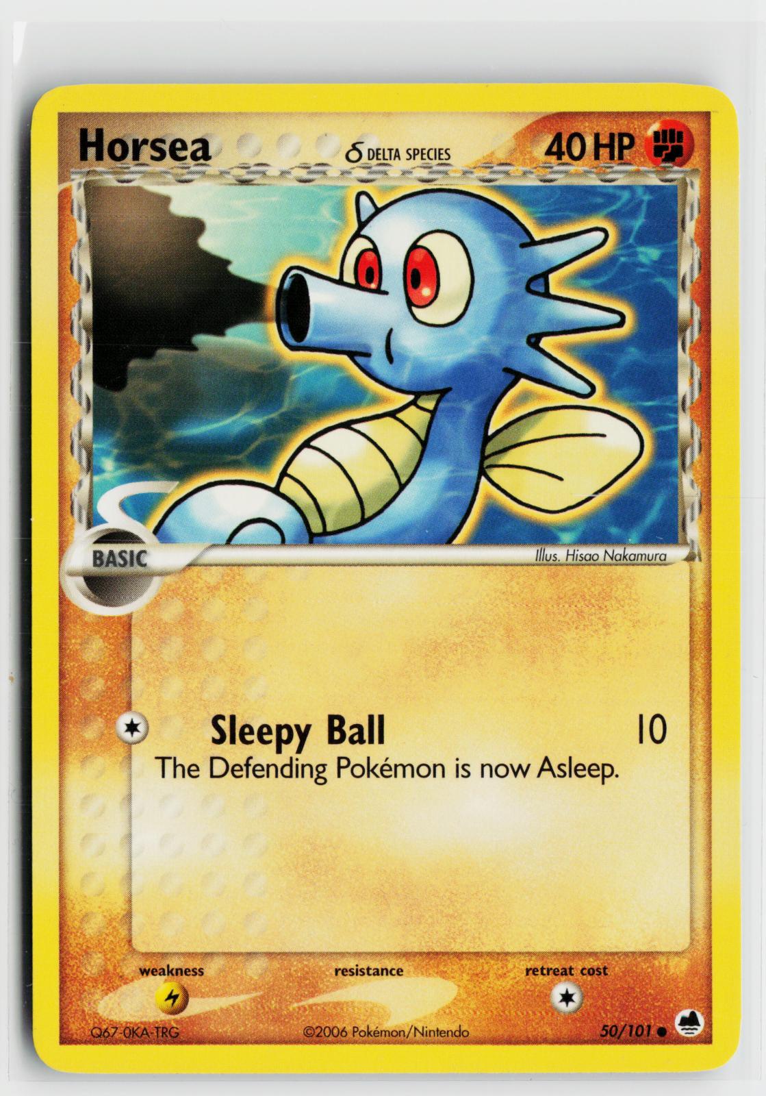 Horsea 50/101 Dragon Frontiers NM C Pokemon