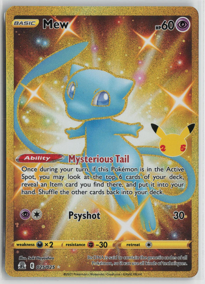 Mew 025/025 Celebrations NM Holo R Pokemon0