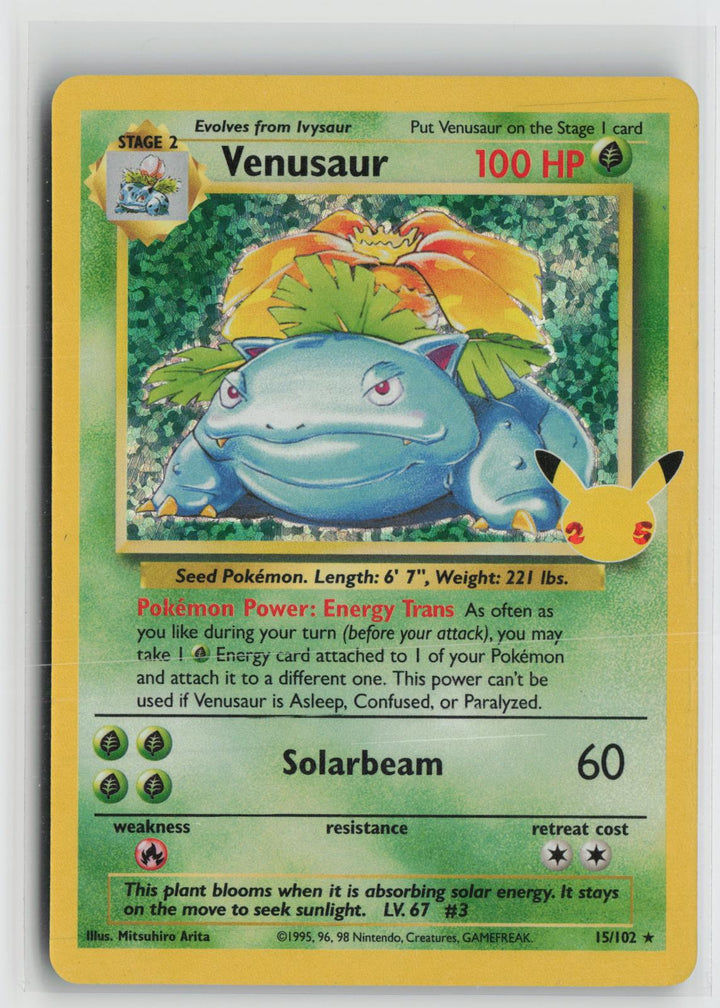 Venusaur 15/102 Celebrations: Classic Collection Pokemon Holo NM0