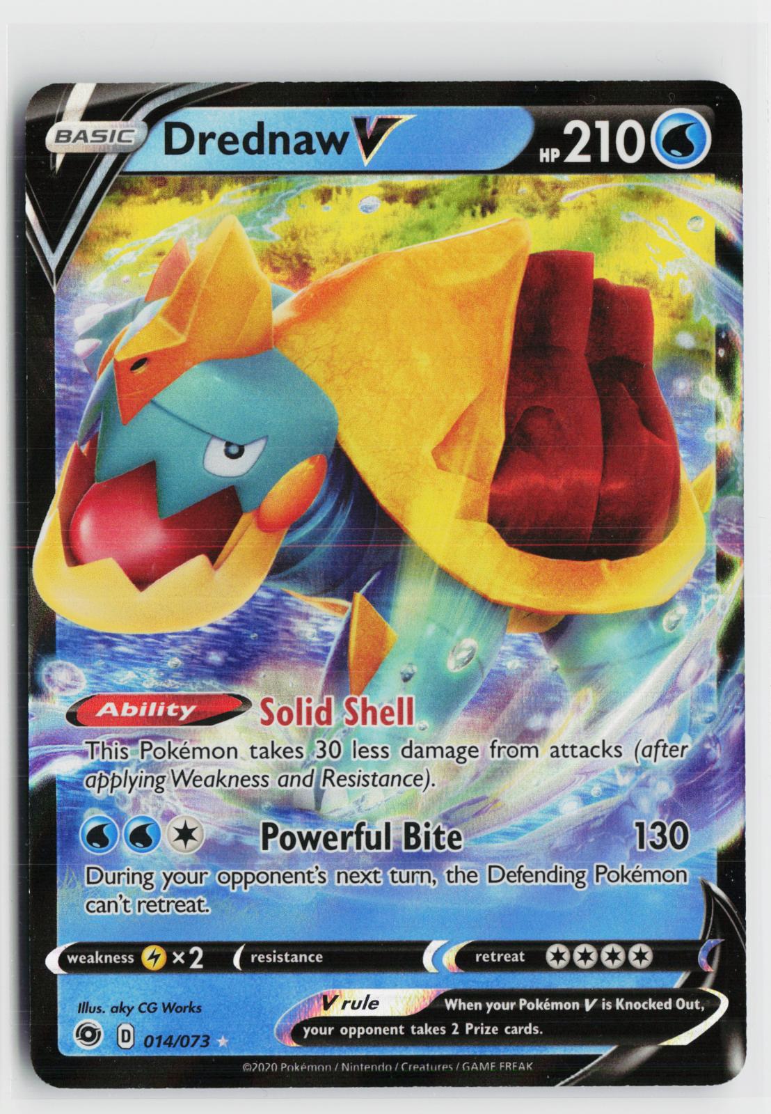 Drednaw V 014/073 Champion's Path NM Holo V Rare Pokemon