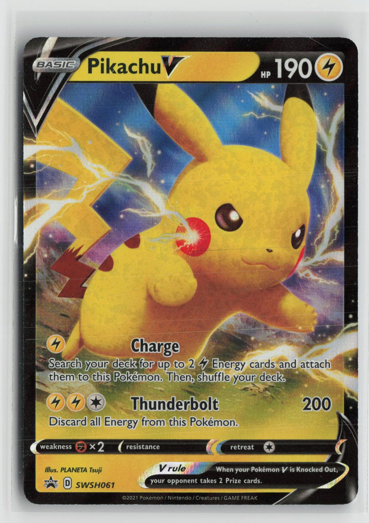 Pikachu V SWSH061 Holo Promo Sword & Shield Promo Pokemon NM0