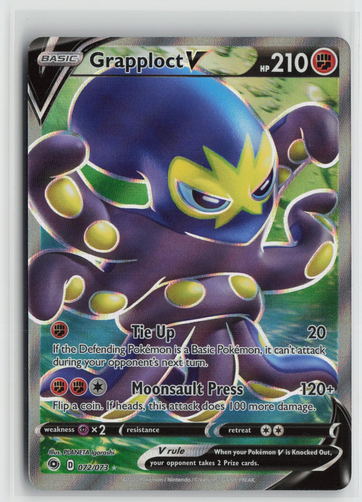 Grapploct V 072/073 Champion's Path NM Ultra Rare Holo Pokemon
