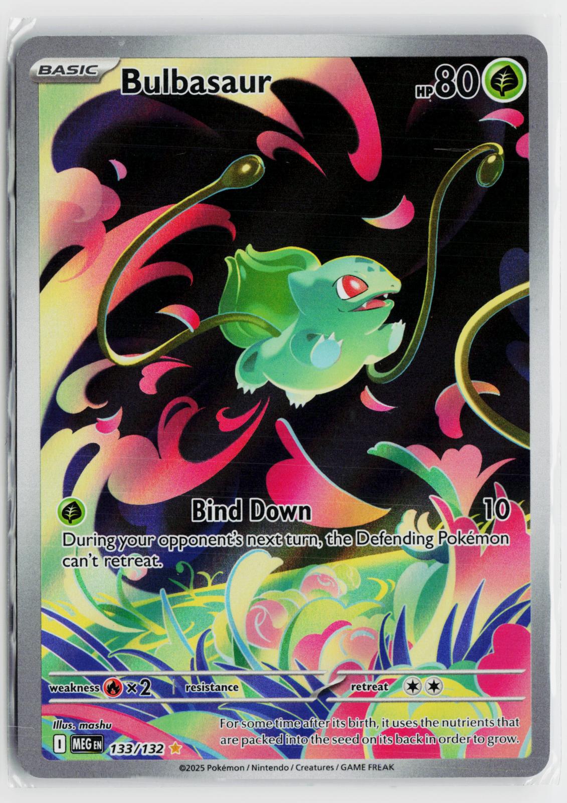 Bulbasaur 133/132 Mega Evolution NM IR Holo Pokemon