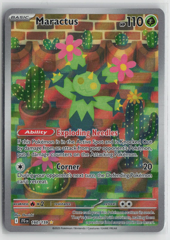 Maractus 160/159 Illustration Rare Journey Together Pokemon Holo NM0