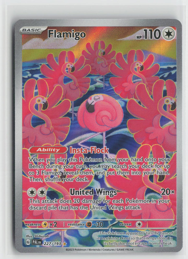 Flamigo 227/193 Illustration Rare Paldea Evolved Pokemon Holo NM0