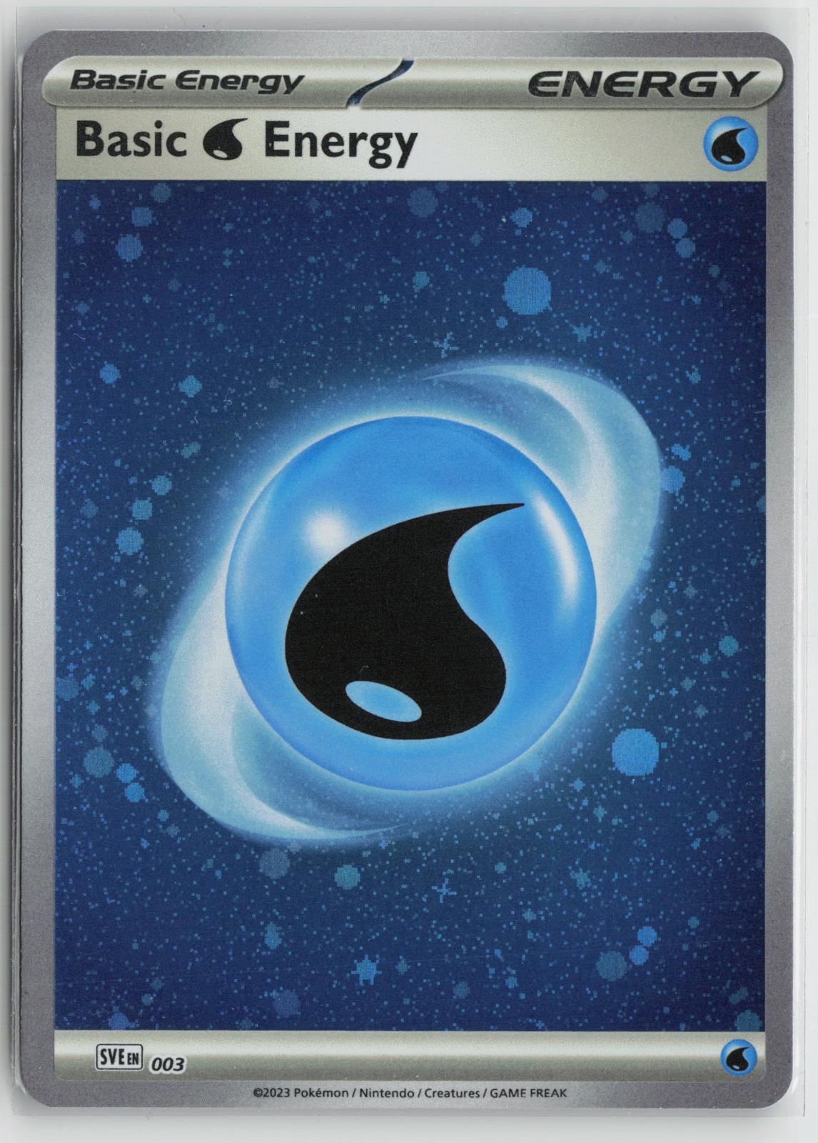 Water Energy (2023) 003 Holo Pokemon NM