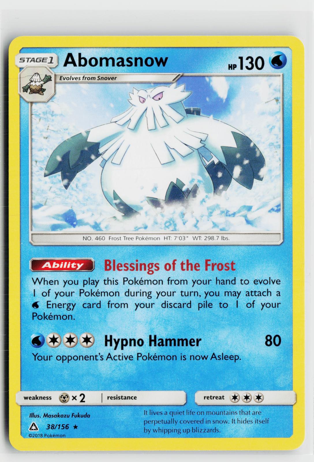 Abomasnow 38/156 Ultra Prism NM R Pokemon