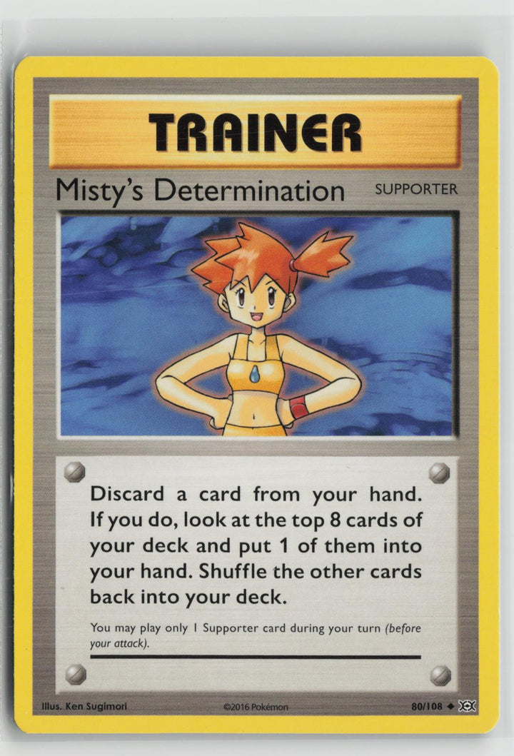 Misty's Determination 80/108 Evolutions NM UC Pokemon0