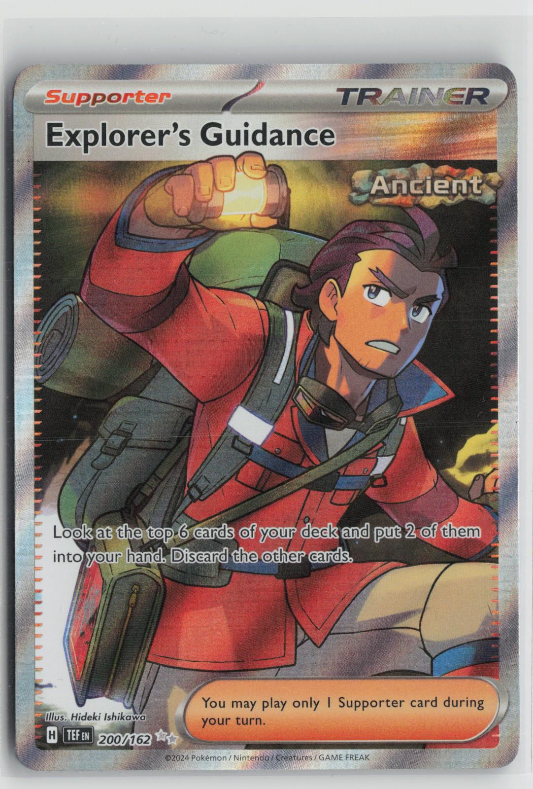 Explorer's Guidance 200/162 Ultra Rare Temporal Forces Pokemon Holo NM