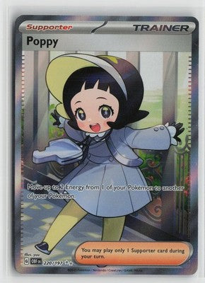 Poppy 220/197 Ultra Rare Obsidian Flames Pokemon NM
