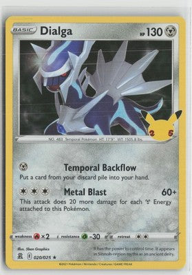 Dialga 020/025 Rare Celebrations Pokemon NM