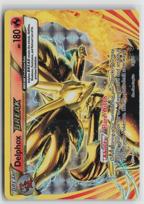 Delphox BREAK 14/124 Rare BREAK Fates Collide Pokemon NM