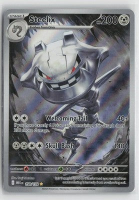 Steelix 150/132 Illustration Rare Mega Evolution Pokemon NM