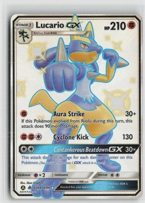 Lucario GX SV64/SV94 Shiny GX Rare Hidden Fates Shiny Vault Pokemon NM