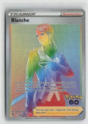 Blanche 082/078 Rainbow Rare Pokemon GO Pokemon NM