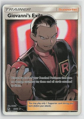 Giovanni's Exile 67/68 Rare Ultra Hidden Fates Pokemon NM