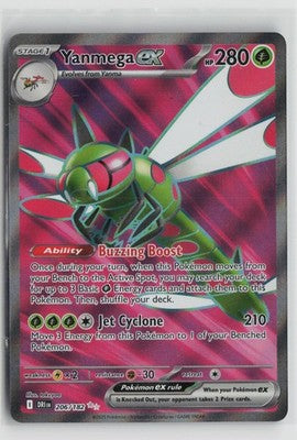 Yanmega ex 206/182 Ultra Rare Destined Rivals Pokemon NM