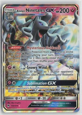 Alolan Ninetales GX Ultra Rare SM - Lost Thunder 132/214 NM