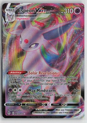 Espeon VMAX 065/203 Holo VMAX Rare Evolving Skies Pokemon NM