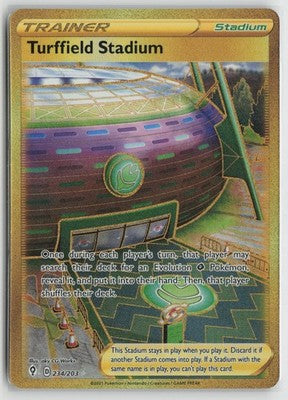 Turffield Stadium 234/203 Secret Rare Evolving Skies Pokemon NM