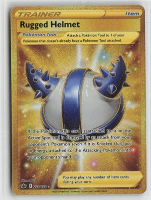 Rugged Helmet 228/198 Secret Rare Chilling Reign Pokemon NM