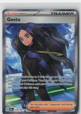 Geeta - Ultra Rare SV03: Obsidian Flames 218/197 NM
