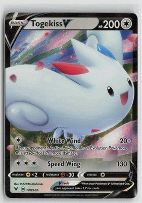 Togekiss V 140/185 Holo Rare V Vivid Voltage Pokemon NM