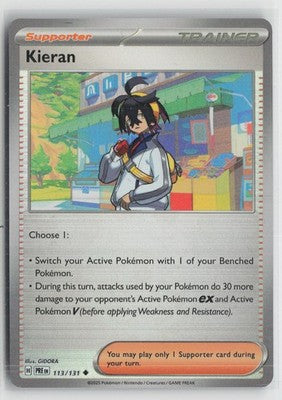 Poke Ball Kieran 113/131 Prismatic Evolutions Pokemon NM